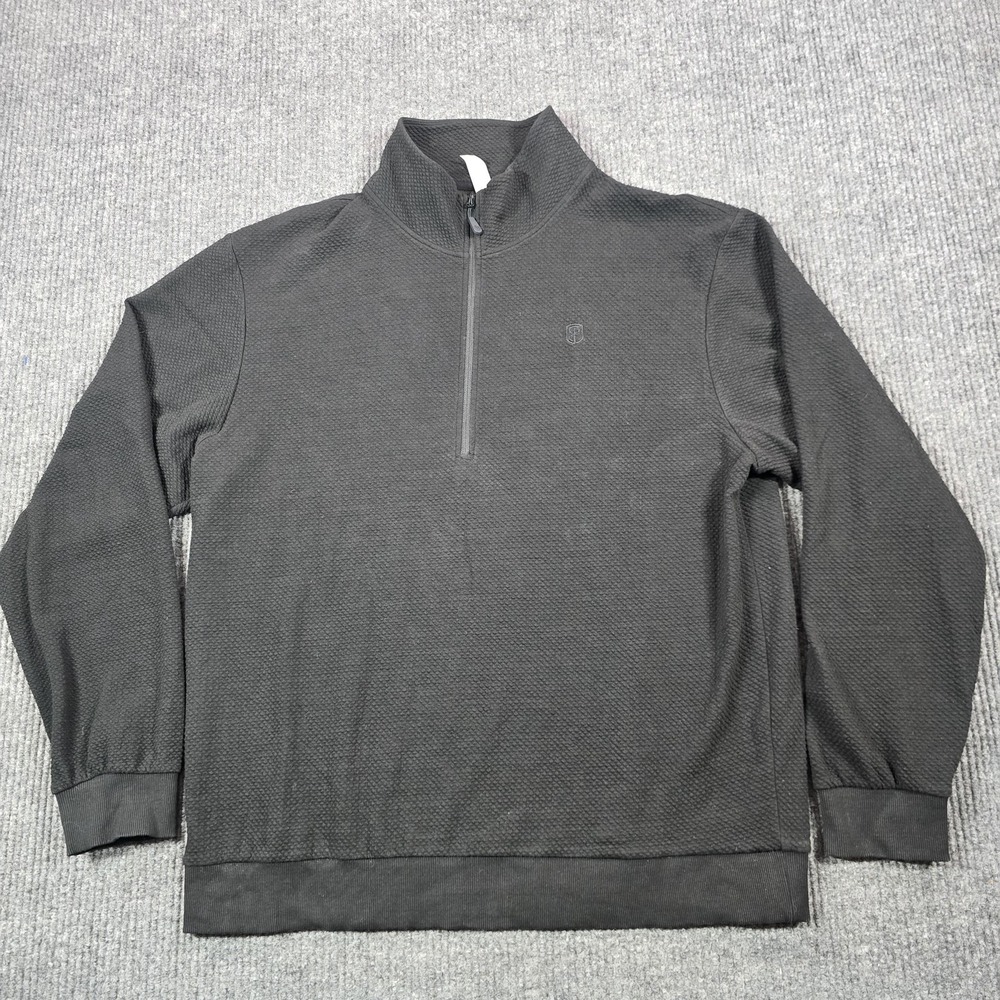 Born Primitive Half Zip Sweater Mens‎ 2XL Black Waffle Knit Pullover Gym Hunt